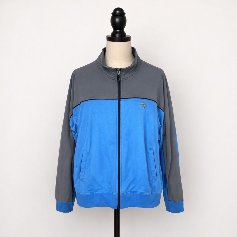 Blue Gray Athletic Zip Jacket Women’s Size L | Lightweight Track Jacket